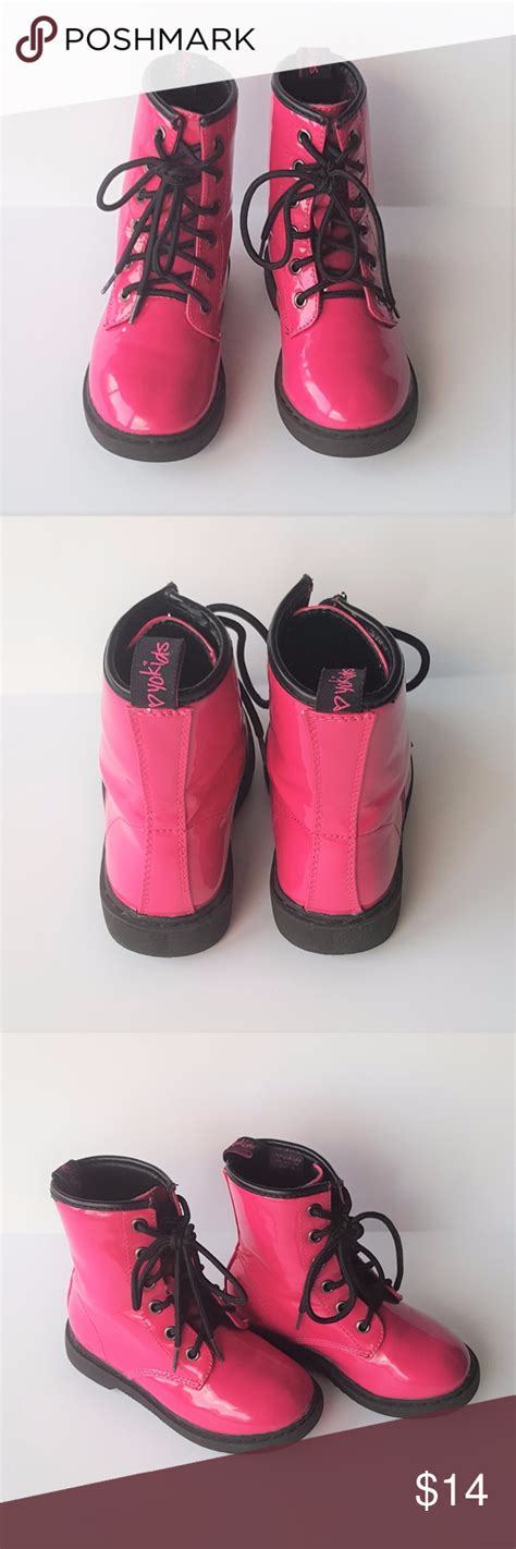 I Love Yokids Hot Pink Combat Boots Welma 19k Pink Combat Boots