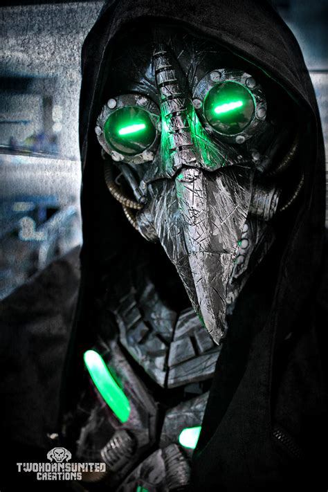 Plague Knight Led Cyberpunk Plague Doctor Mask By Twohornsunited On