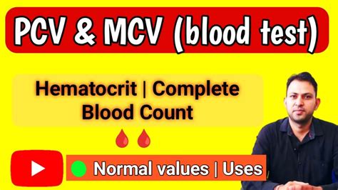Pcv And Mcv In Blood Hematocrit Hindi Packed Cell Volume Mean
