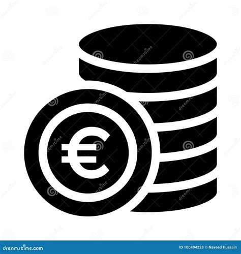 Euro Icône De Pièce De Monnaie Illustration Stock Illustration Du