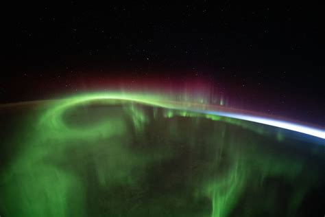 Astronauts Capture Stunning Aurora From International Space Station Space