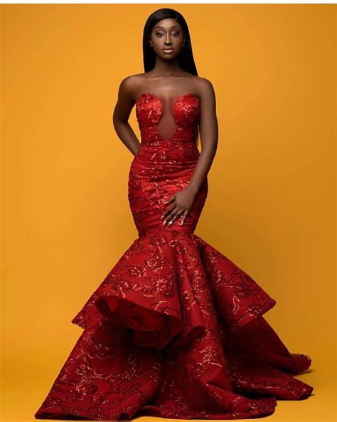 Sassy Alluringand Gorgeous Nigerian Lace Gowns For The Stylish Wedding Guest Fashenista Lace
