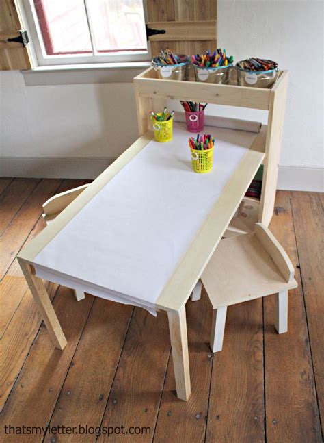Given the comfortable eating dimensions for individuals eating. Kids Art Center | Ana White