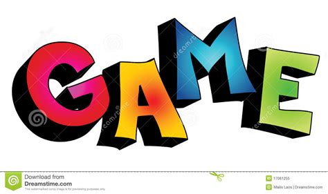 3d Game Word Isolated Royalty Free Stock Photo Image 17061255