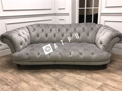 Grey Bespoke Sofa Tufted Furniture Upholstery Bespoke Sofas Bespoke