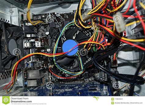 The Internal Parts Of The Pc System Unit Stock Photo Image Of