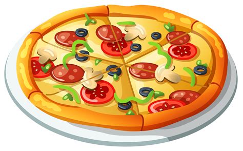 Vector Clipart Dibujo De Pizza Pizza Imagenes Y Arte