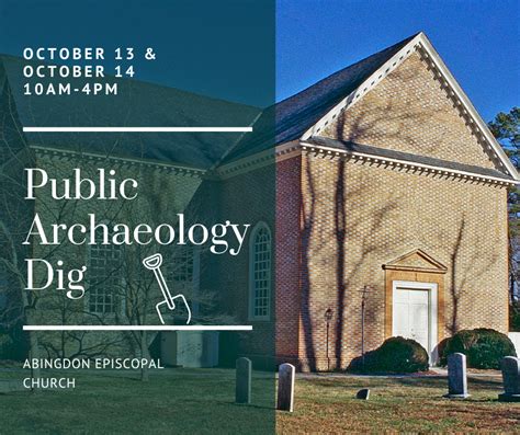 Public Dig At Abingdon Episcopal Church Dhr