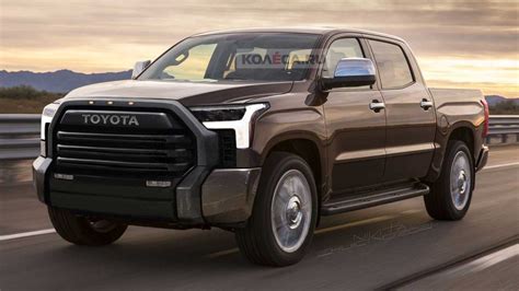 A completely redesigned toyota tundra inside and out new powertrains, potentially including a hybrid part of the third tundra generation introduced for 2022 2022 Toyota Tundra Rendering Attempts To Peel Off The ...