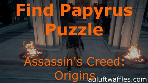 Find The Papyrus Puzzle Iseion Alexandria Assassins Creed Origins