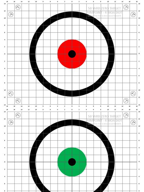 Printable Targets For Zeroing