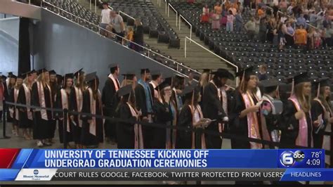 University Of Tennessee Kicking Off Undergrad Graduation Ceremonies Youtube