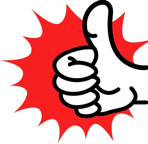 Red Thumbs Up Png Clipart Full Size Clipart 5603379 Pinclipart Images