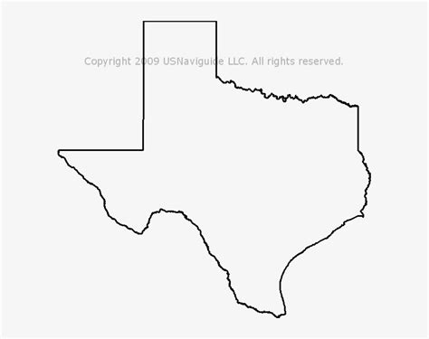 Texas Map Outline Png State Of Texas Outline Png Free Transparent