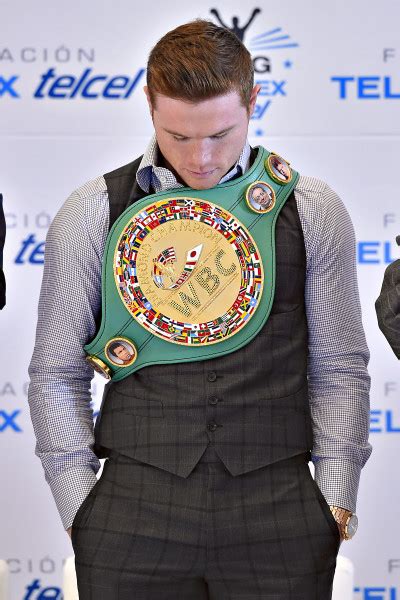 Canelo Alvarez Presented With Wbc Middleweight Belt Round By Round Boxing