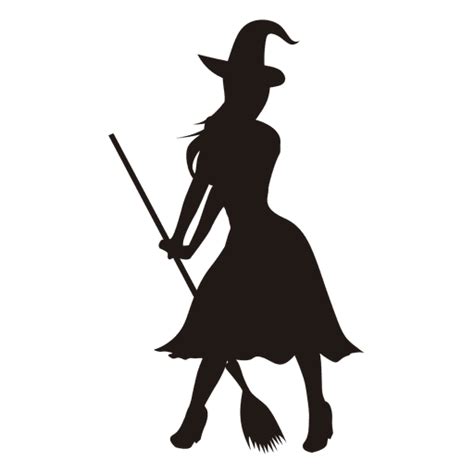 Young Lady Witch Silhouette Transparent Png And Svg Vector File