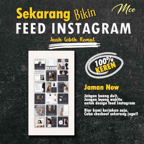 Jual Jasa Design Feed Ig Desain Feed Instagram Desain Template Di Seller Mco Studio Creative