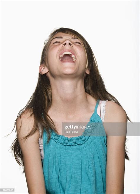 Girl Laughing With Head Tilted Back High Res Stock Photo Getty Images