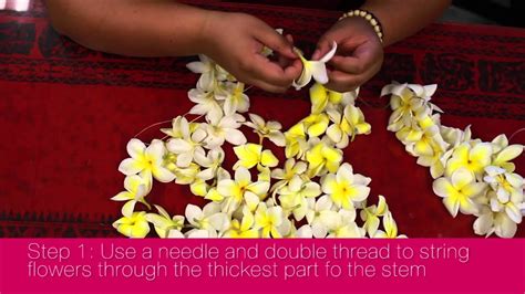 How To Make A Hawaiian Lei In 3 Easy Steps Youtube