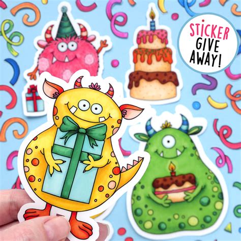 Monster Sticker Giveaway