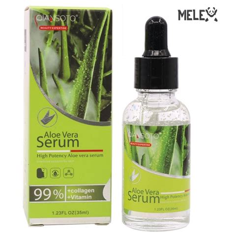Hair serums & oils with vitamins. QIANSOTO 99% Aloe Vera High Potency Collagen Serum 35ml ...