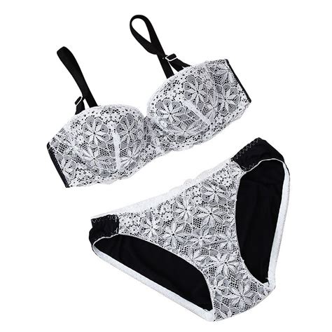 Buy New Sexy Lingerie Set Women Seamless Wire Free Lace Bra Breasts Push Up One