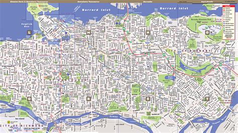 Vancouver And Burnaby Map By Stephan Vandam