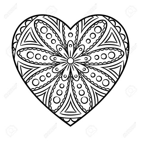 Here ginny demonstrates her tangle on a beautiful. Heart Mandala Coloring Page - Free Printable Coloring ...