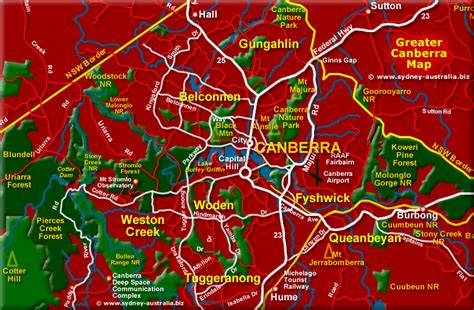 Greater Canberra Surrounds Map Act