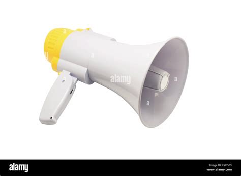 Megaphone Or Bullhorn Isolated On White Background Stock Photo Alamy