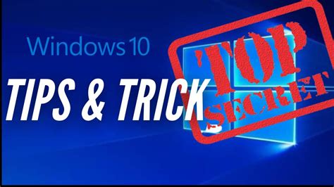 Windows 10 Tips And Tricks Hidden Features 2021 Youtube