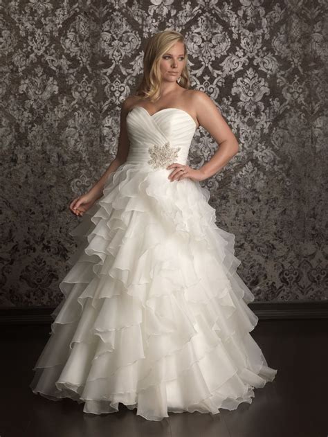 The simple bodice is even more lovely when topped with a sparkling. Second Wedding Dress For Plus Size Bride