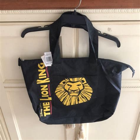 Disney Bags Disney The Lion King Simba Tote Bag 4 X 19 Zipper Black Canvas Bag Poshmark