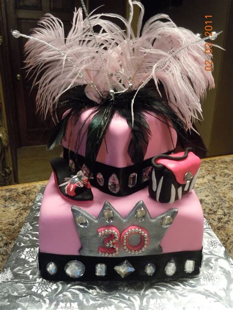 Girly 30th Birthday Cake Girly Birthday Cakes 30 Birthday Cake 30th