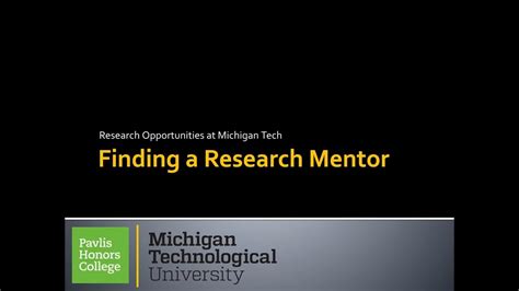 Finding A Research Mentor Youtube