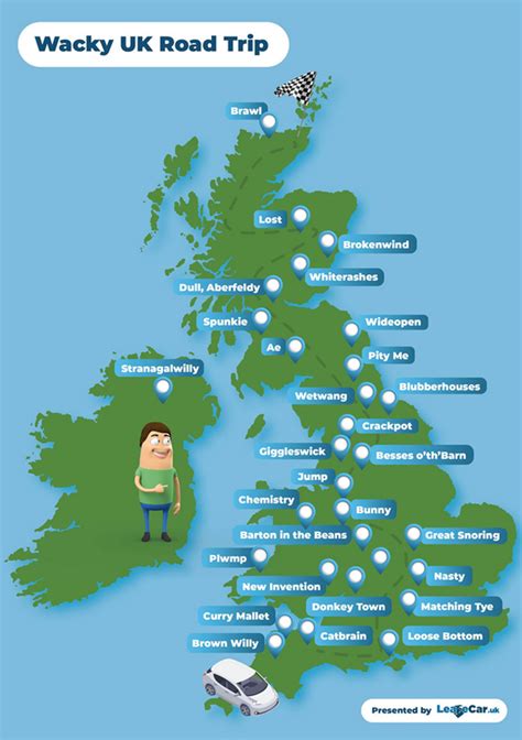 Map Shows Some Of Funniest Place Names In Uk You Could Visit In 2021
