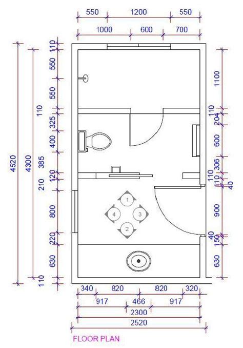 Autocad 2d Bathroom Floor Plans Graphic Design Courses