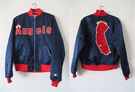 Vintage California Angels Starter Jacket Throwback Mlb Etsy Jackets