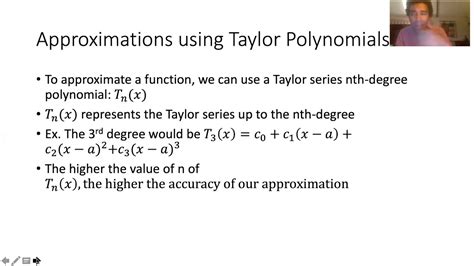 Taylor And Maclaurin Seriespolynomials Youtube