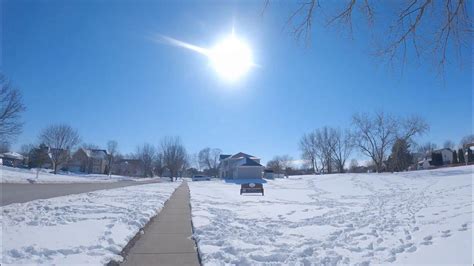 Snow View Of Naperville In Time Lapse Mode By Gopro Hero Camera Shorts