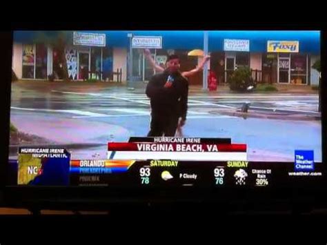 Hurricane Irene Streaking Nude On Live TV YouTube