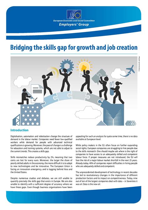 Bridging The Skills Gap For Growth And Job Creation European Economic And Social Committee