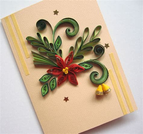 Christmas Card Handmade Holiday Card Quilling Card For Etsy