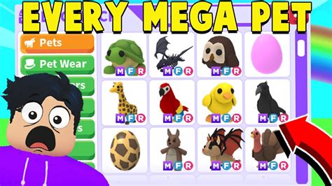 Trading For Every Mega Neon Pet In Adopt Me Youtube