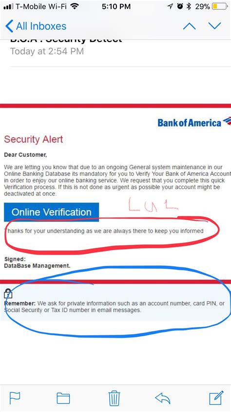 Current Phishing Scams For Bank Of America Daswriting