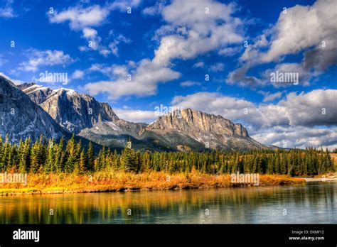 Scenic Mount John Laurie Kananaskis Country Alberta Canada Stock Photo