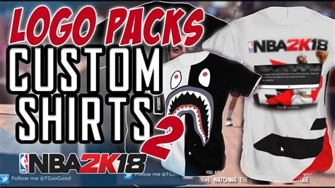 Nba 2k18 Logo Pack 2 For Custom T Shirts Youtube