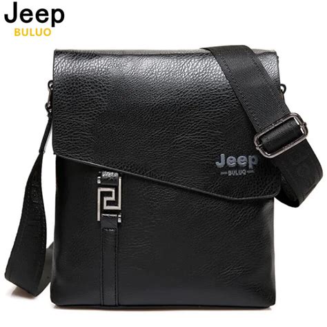 מוצר Jeep Buluo Fashion Men Bags Waterproof Cow Split Leather