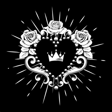 77 Crown With Heart Svg Free Svg Png Eps Dxf File