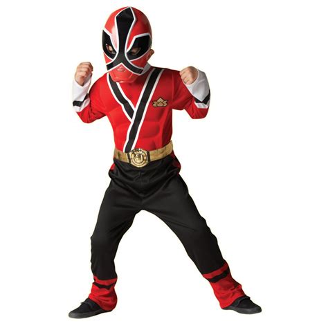 Child Power Rangers Megaforce Samurai Superhero Kids Fancy Dress